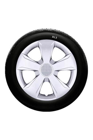 Mazda Uyumlu 13 Inc Kırılmaz SKS Jant Kapağı 1 Takım 4 Adet No:102 - 1