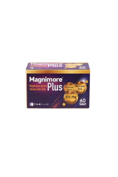 Magnimore Plus 60 Magnezyum Içeren Takviye Edici Gıda