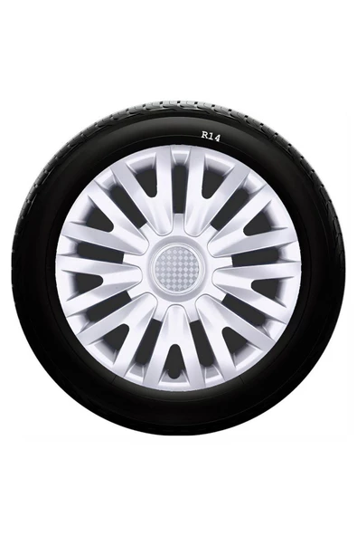 Mazda Uyumlu 14 Inc Kırılmaz SKS Jant Kapağı 1 Takım 4 Adet No:217 - 1