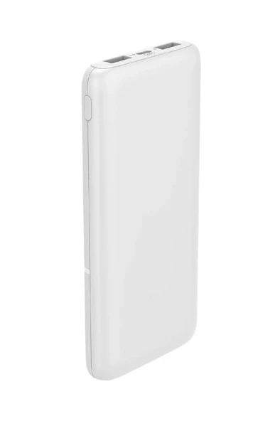 LED Ekranlı Slim 10000MAH Powerbank Taşınabilir Şarj Cihazı Beyaz - 3