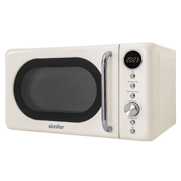 Simfer SK4605 700W Retro Krem Dijital Mikrodalga Fırın - 2