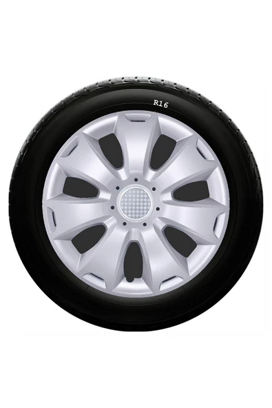Opel Uyumlu 16 Inç Kırılmaz SKS Jant Kapağı 1 Takım 4 Adet No:417 - 1