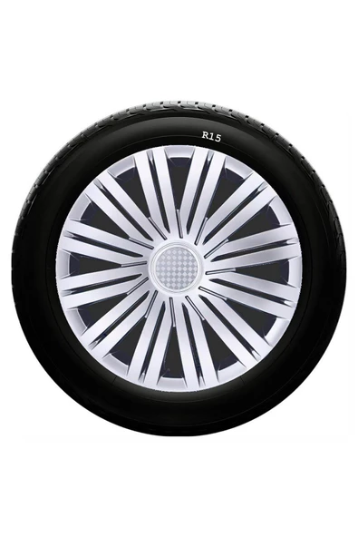 Opel Uyumlu 15 Inc Kırılmaz SKS Jant Kapağı 1 Takım 4 Adet No:340 - 1