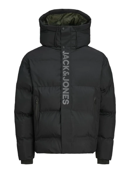 JACK JONES Önü Yazı Baskılı Erkek Siyah Renk Mont 12261971