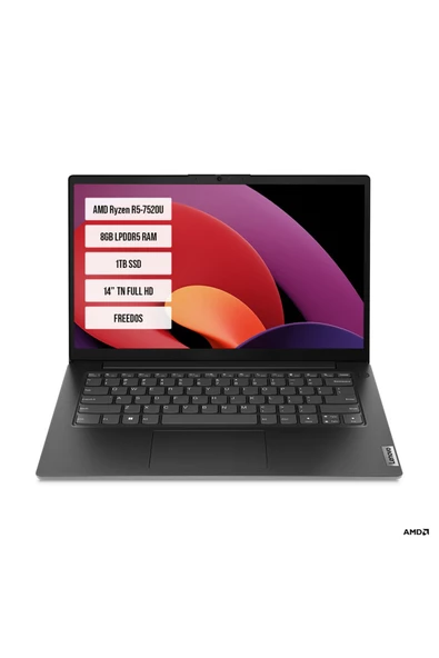 Lenovo V14 82YT00SQTX-02 R5-7520U 8GB 1TB SSD 15.6'' Dos