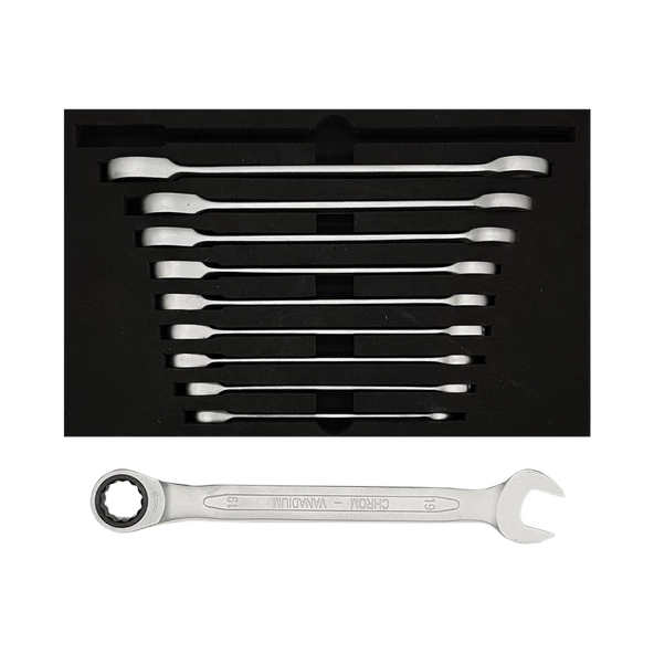 İzeltaş Cırcır Kombine 10'lu Anahtar Takımı