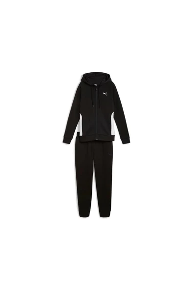 PUMA CLASSİC HOODED TRACKSUİT FL KADIN KAPÜŞONLU POLAR EŞOFMAN TAKIMI - 9