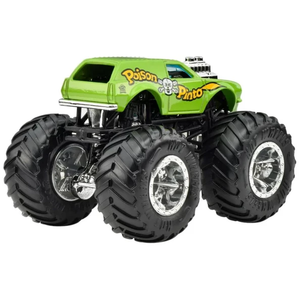 Hot Wheels Monster Trucks 1:64 Güçlü İkili Arabalar POİSON PİNTO - RODGER DODGER FYJ64-HWN70 - 5
