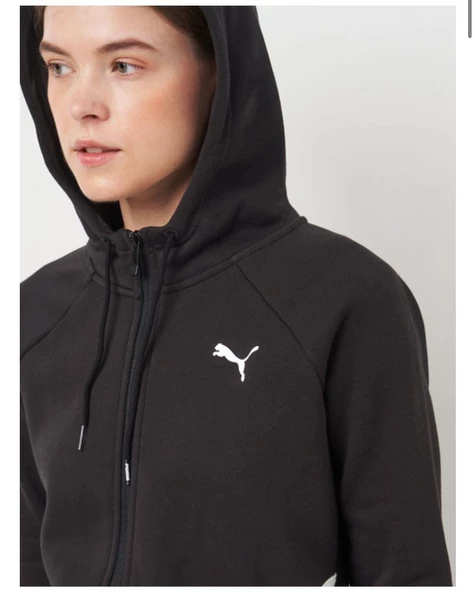 PUMA CLASSİC HOODED TRACKSUİT FL KADIN KAPÜŞONLU POLAR EŞOFMAN TAKIMI - 6