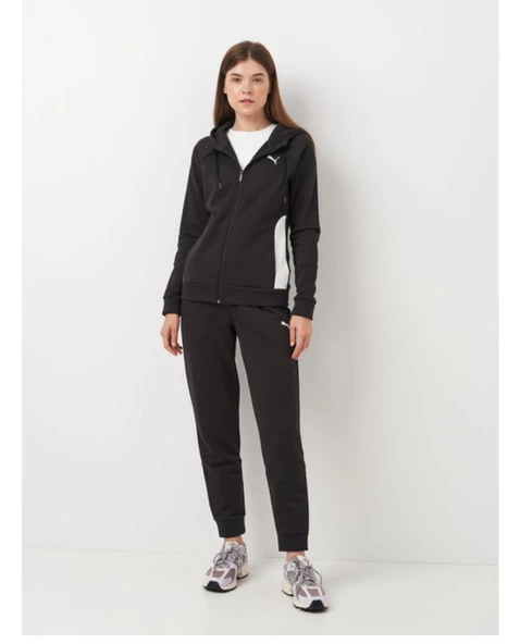 PUMA CLASSİC HOODED TRACKSUİT FL KADIN KAPÜŞONLU POLAR EŞOFMAN TAKIMI - 2