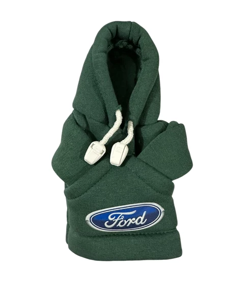 Vites Topuzu Kapüşonlu Polar  FORD Koyu Yeşil