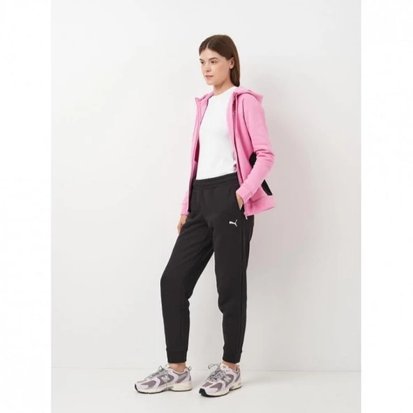 PUMA CLASSİC HOODED TRACKSUİT FL KADIN POLAR KAPÜŞONLU EŞOFMAN TAKIMI - 5
