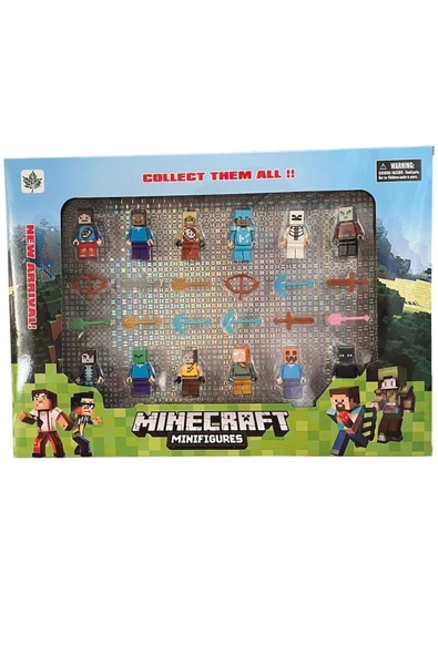 Süper Figürler 12 Figürlü Oyuncak Set 24 Parça - 4