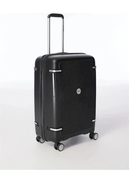 Pierre Cardin Trolley Valiz Siyah Orta Boy 04PC7070-02-SYH - 4