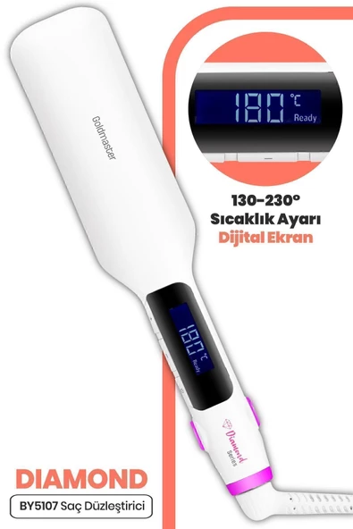 Goldmaster Diamond By-5107 Geniş Saç Düzleştirici - 3
