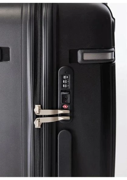 Pierre Cardin Trolley Valiz Siyah Büyük Boy 04PC7070-01-SYH - 6