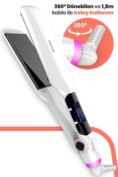 Goldmaster Diamond By-5107 Geniş Saç Düzleştirici - 5