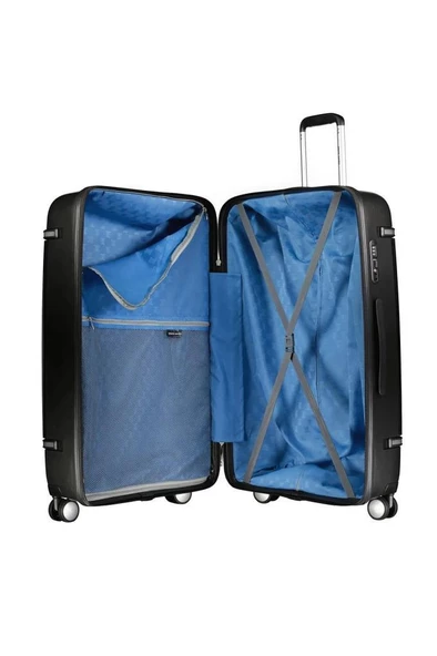 Pierre Cardin Trolley Valiz Siyah Orta Boy 04PC7070-02-SYH - 3