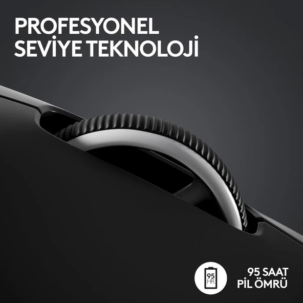 Logitech G PRO X Superlight 2 910-006631 Siyah Lightspeed Hero Şarjlı Optik Kablosuz Oyuncu Mouse - Teşhir - 5