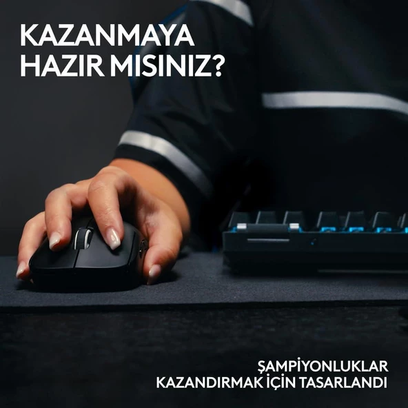Logitech G PRO X Superlight 2 910-006631 Siyah Lightspeed Hero Şarjlı Optik Kablosuz Oyuncu Mouse - Teşhir - 2