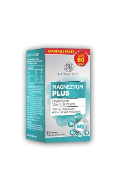 NaturalNest Magnezyum Plus 60 Tablet Fırsat Paketi