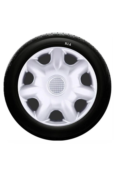 Peugeot Uyumlu 14 Inç Kırılmaz SKS Jant Kapağı 1 Takım 4 Adet No:218 ürün görseli 1