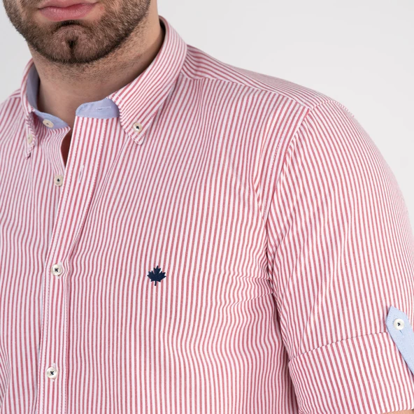 PAUL MARTİN REGULAR FİT GOFRE KUMAŞ ERKEK GÖMLEK - 6