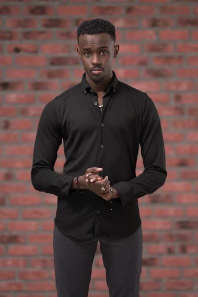 Advante İnce Fitilli Full Likralı Yaka Düğmeli Mevsimlik Slimfit Gömlek - Resim 7