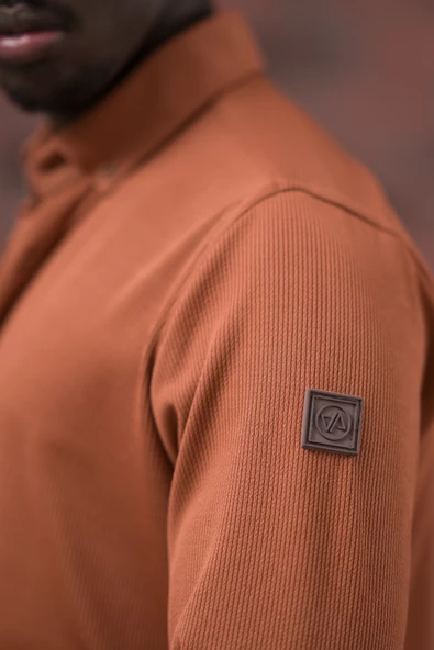 Advante İnce Fitilli Full Likralı Yaka Düğmeli Mevsimlik Slimfit Gömlek - Resim 6