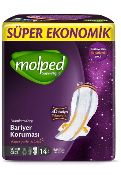 Molped Supernight Yoğun Günler & Gece (süper Gece) 14'lü 4 Adet