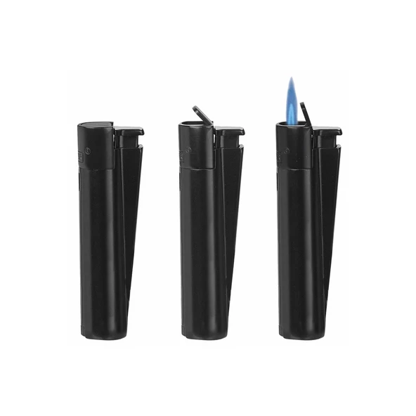 Clipper Özel Kutusunda Rüzgardan Etkilenmez Jet Alev Metal Çakmak - Mat Siyah - 3