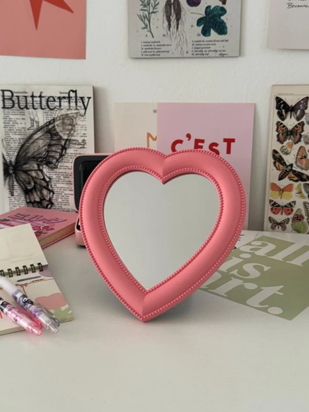 Pink Love Küçük Makyaj Aynası - 2