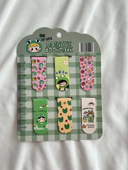 Frog Magnetic Bookmark / Kitap Ayracı 6lı Set - 3