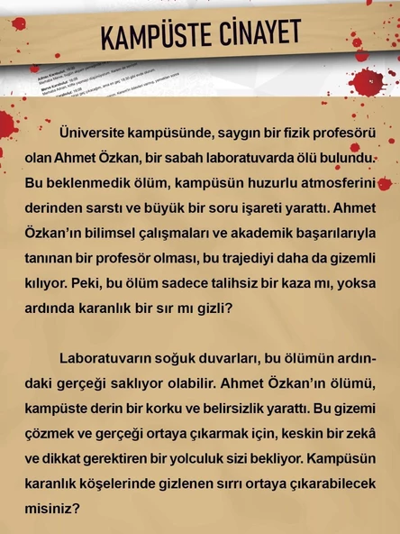 DEDEKTİF VAKA ÇÖZME OYUNU KANLI MAFYA HESAPLAŞMASI DAVASI - 2