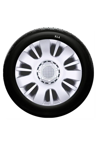 Skoda Uyumlu 14 Inç Kırılmaz SKS Jant Kapağı 1 Takım 4 Adet No:222 ürün görseli