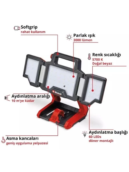 Einhell TP-CL 18/3000 Li - Solo Akülü Aydınlatma - 2