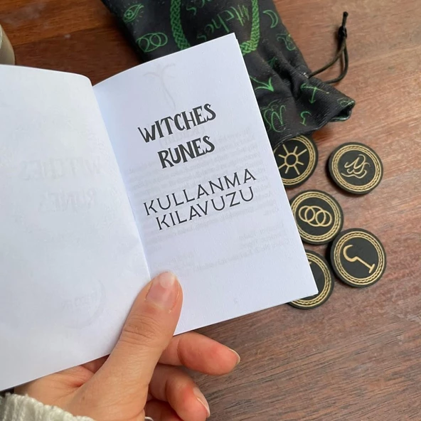 WITCHES RUNES KESELİ AHŞAP RUNE SETİ - 4