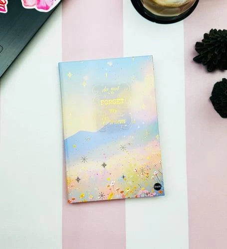 DO NOT FORGET TO DREAMS TASARIM LASTİKLİ ÇİZGİSİZ DEFTER