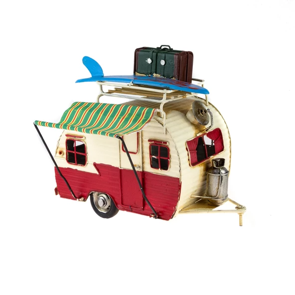 Dekoratif Karavan Metal Karavan Klasik Model 25 Cm