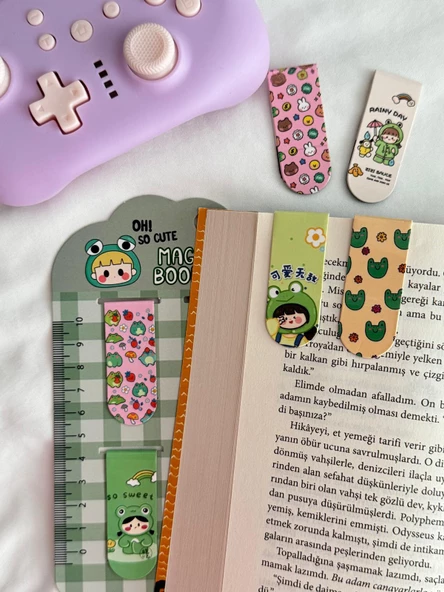 Frog Magnetic Bookmark / Kitap Ayracı 6lı Set - 2