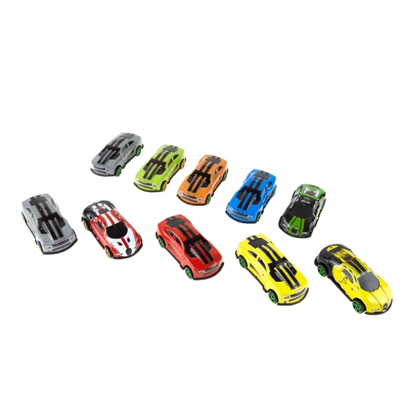 1:70 Ölçek Metal Arabalar Model 10'lu Set 7 Cm