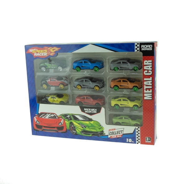 1:70 Ölçek Metal Arabalar Model 10'lu Set 7 Cm - 2