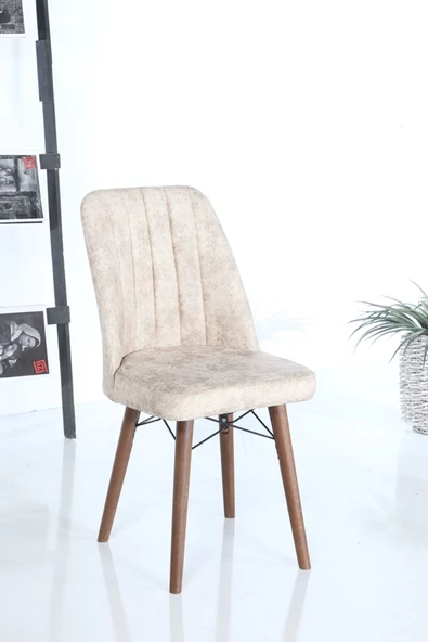 İnjir Home Slate Serisi Sümela Açılır Yemek ve Mutfak Masa Takımı 6 Sandalyeli - Cappucino - 6