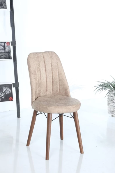 İnjir Home Gazoo Serisi Barok Ceviz Açılır Yemek Ve Mutfak Masa Takımı 6 Sandalyeli Cappucino - 6