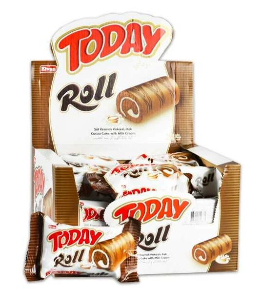 Today Swiss Roll Süt Kremalı Kek 35 Gr. 24 Adet (1 Kutu)