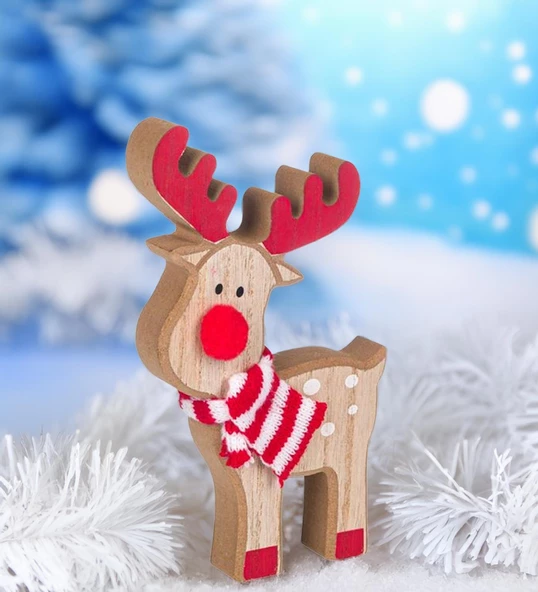 Yılbaşı Süsü Noel Baba Biblo Figür Büyük Boy 45cm - Asma ipi ile 78 cm - 3