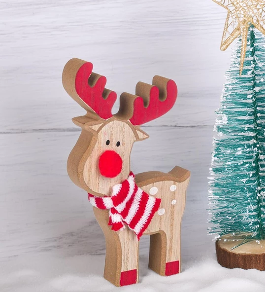 Yılbaşı Süsü Noel Baba Biblo Figür Büyük Boy 45cm - Asma ipi ile 78 cm - 6