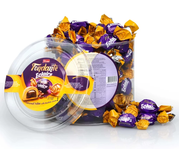 Fondante Eclairs Caramel Toffee 1000 Gr. (1 Silindir)