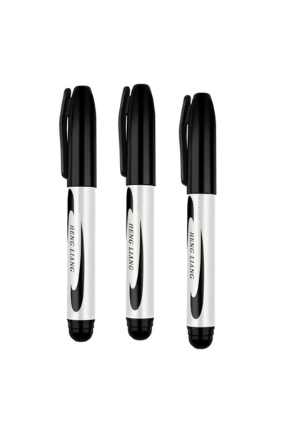 3 Adet Siyah Koli Kalemi - Çuval- Tahta Kalemi - Resim 2