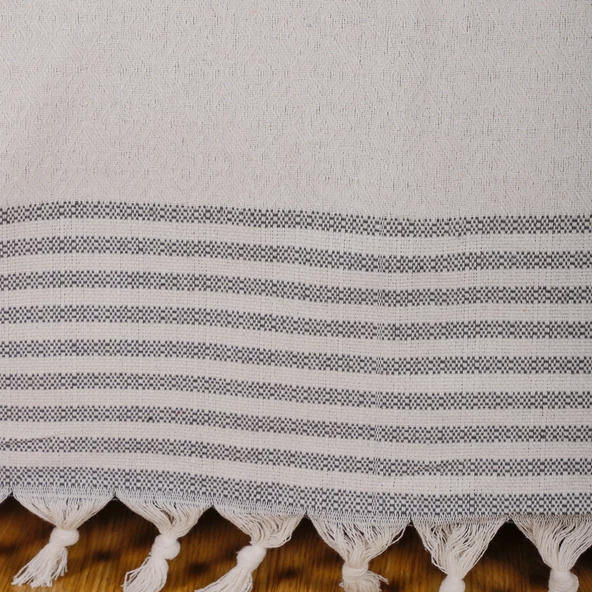 Buldan İşi Kaymaz Pamuklu Koltuk Örtüsü 170x210 Cm Koltuk Şalı Çekyat Kanepe Örtüsü - Resim 2